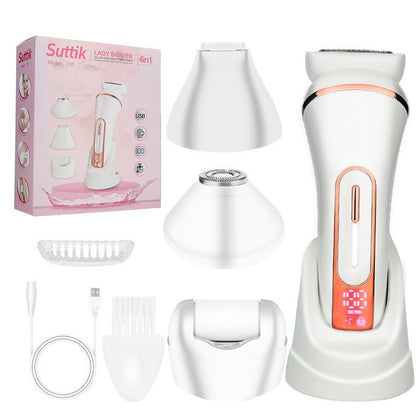 7-in-1 Waterproof Electric Hair Removal Kit – Face, Body & Bikini Trimmer