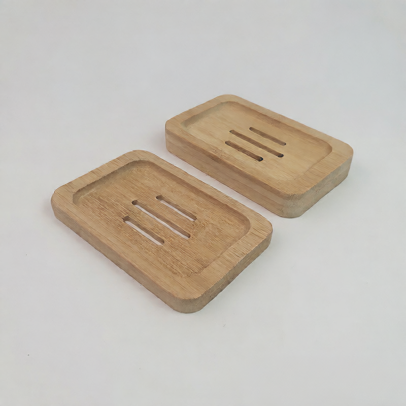Bamboo Soap Dish – Hollow Drainage Holder for Longer-Lasting Bars