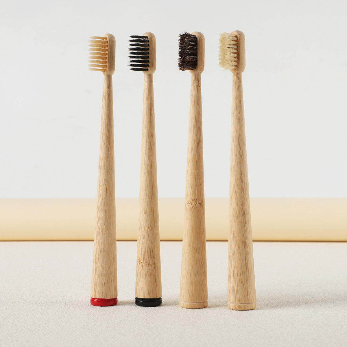 Bamboo Standing Toothbrush – Natural Bristle Eco-Friendly Adult Toothbrush