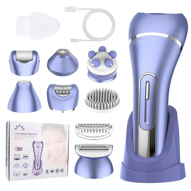 7-in-1 Waterproof Electric Hair Removal Kit – Face, Body & Bikini Trimmer