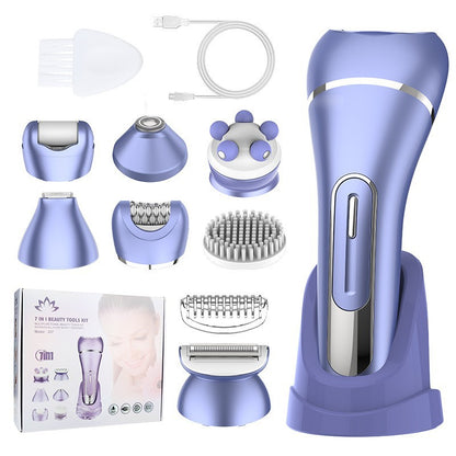 7-in-1 Waterproof Electric Hair Removal Kit – Face, Body & Bikini Trimmer