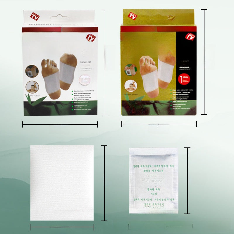 Bamboo Vinegar Herbal Foot Patches – Soothing Detox Foot Pads (Box of 10)