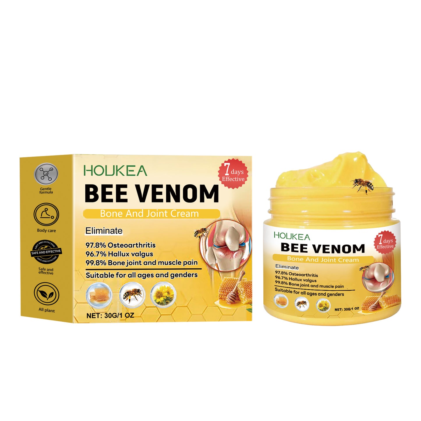 Houkea Bee Venom Joint Care Cream – Soothing Joint & Body Comfort (30g)