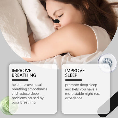 Sleep Care Snoring Patch Set – Nose & Mouth Nighttime Comfort Strips (30 Pack)