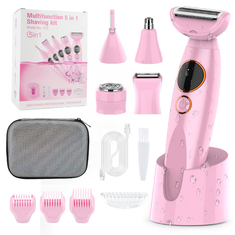 7-in-1 Waterproof Electric Hair Removal Kit – Face, Body & Bikini Trimmer