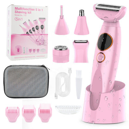 7-in-1 Waterproof Electric Hair Removal Kit – Face, Body & Bikini Trimmer