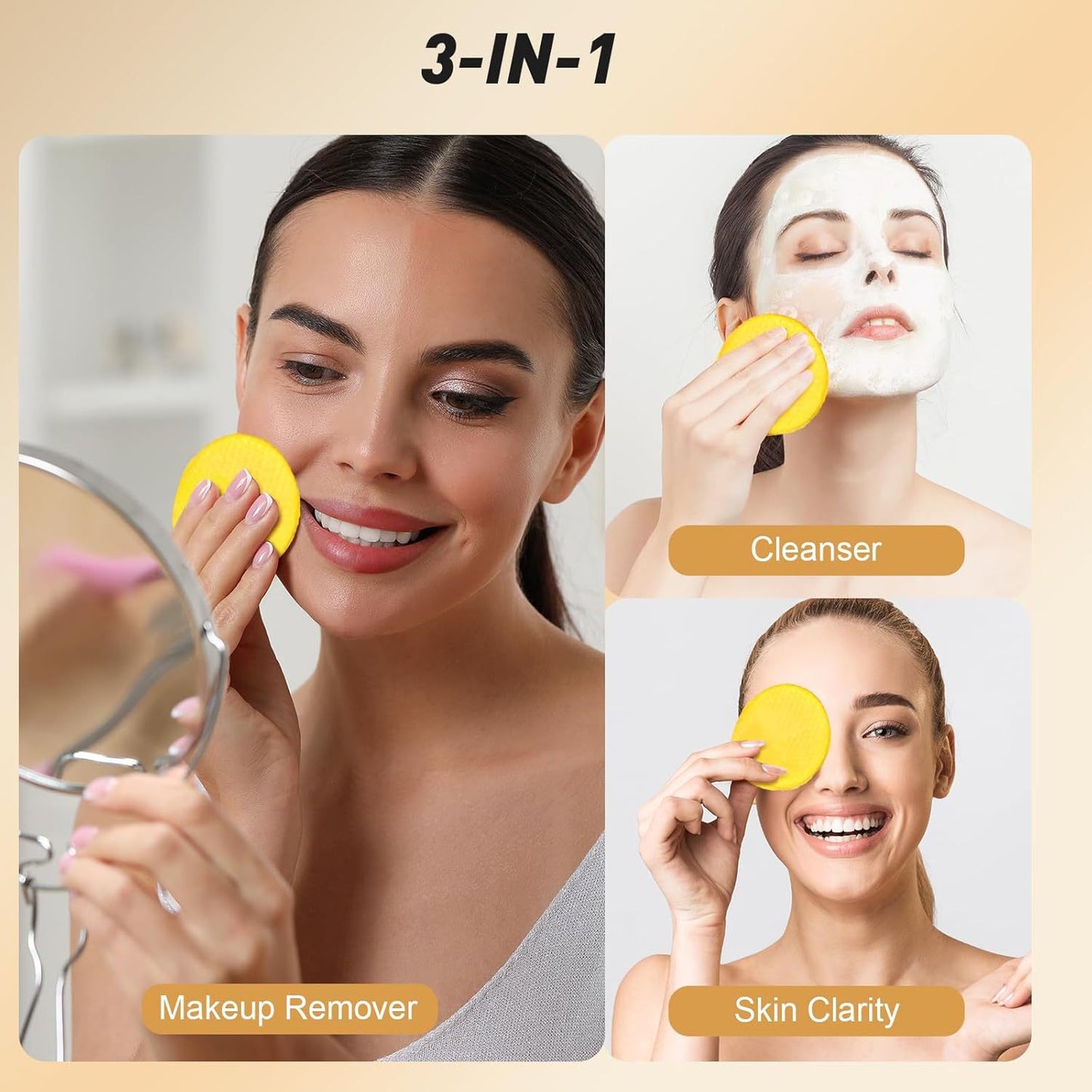 Turmeric Kojic Acid Cleansing Pads – Brightening Exfoliating Face Pads (Jar of ~60)
