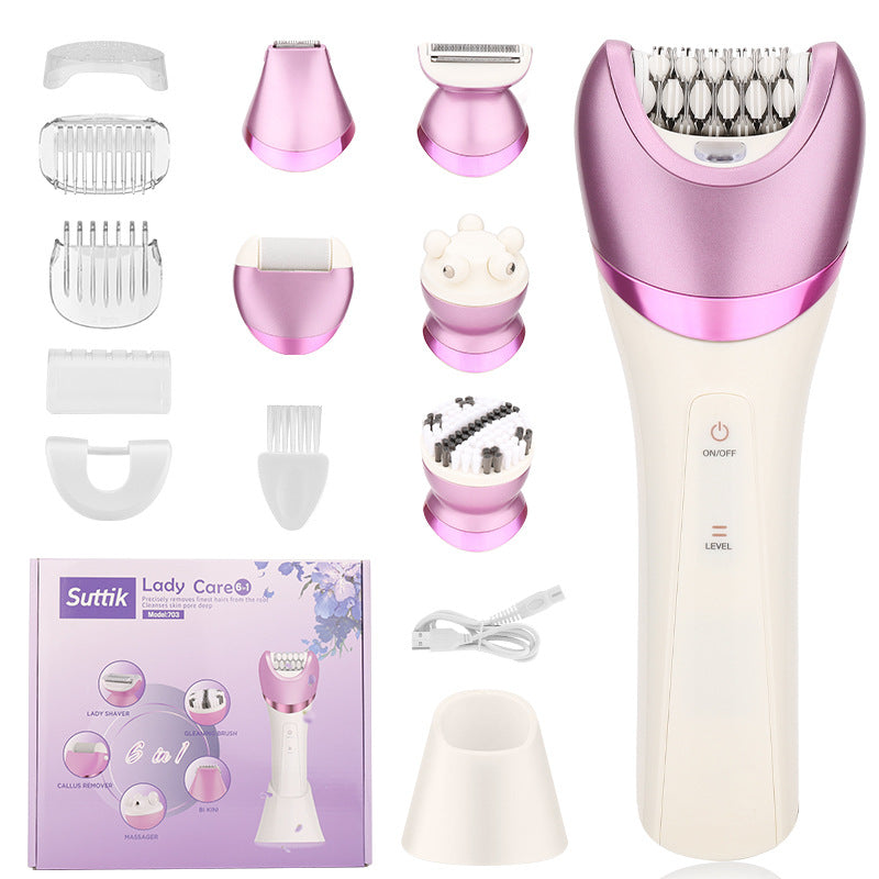 7-in-1 Waterproof Electric Hair Removal Kit – Face, Body & Bikini Trimmer