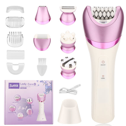 7-in-1 Waterproof Electric Hair Removal Kit – Face, Body & Bikini Trimmer