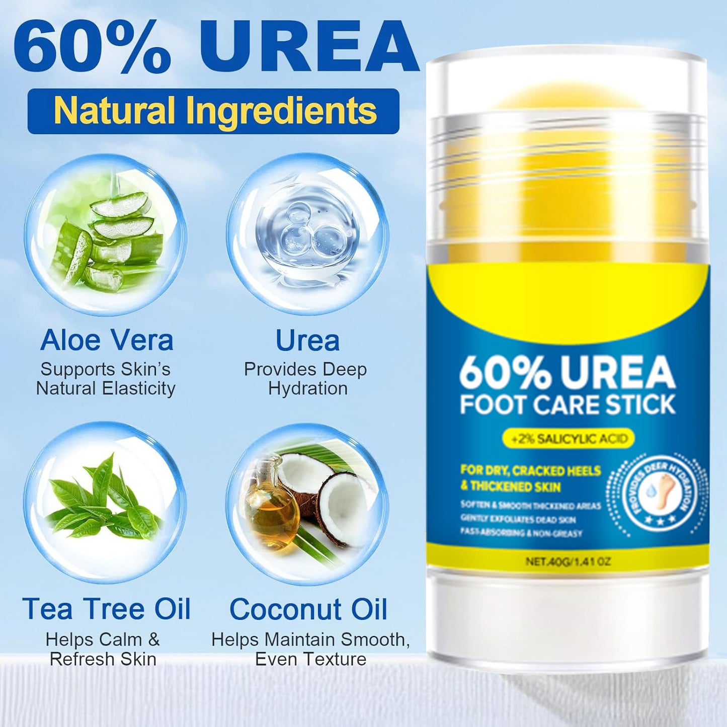 Salicylic Acid & Urea Hand and Foot Care Stick – Anti-Crack Moisturizing Balm