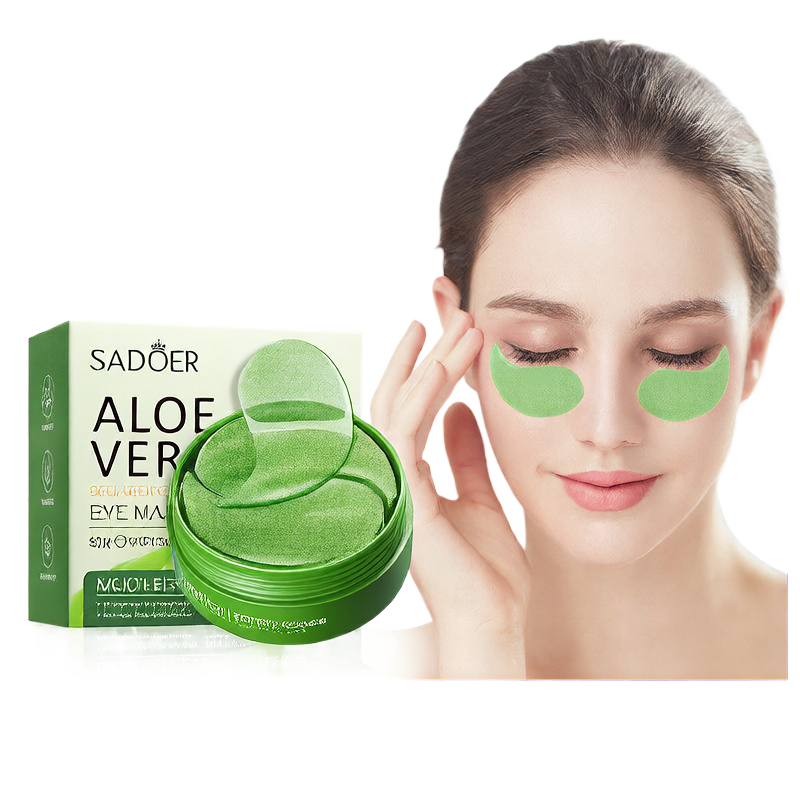 Aloe Collagen Eye Mask Sheets – Hydrating Soothing Eye Patches (60 Pieces)