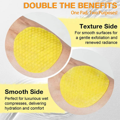 Turmeric Kojic Acid Cleansing Pads – Brightening Exfoliating Face Pads (Jar of ~60)