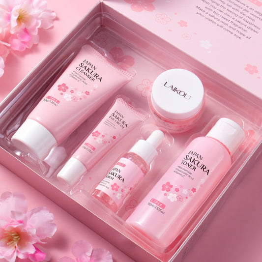 Lecco Japanese Cherry Blossom Skin Care 5-Piece Set