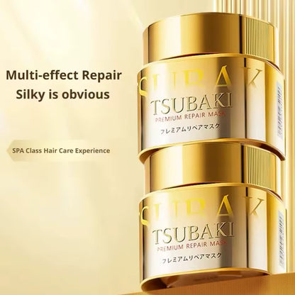 TSUBAKI Premium Repair 0‑Second Hair Mask – Gold Jar Deep Treatment (180 g)