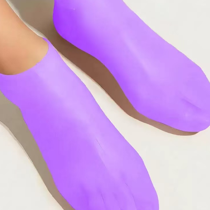 Silicone Moisturizing Heel Socks – Reusable Anti-Crack Foot Sleeve
