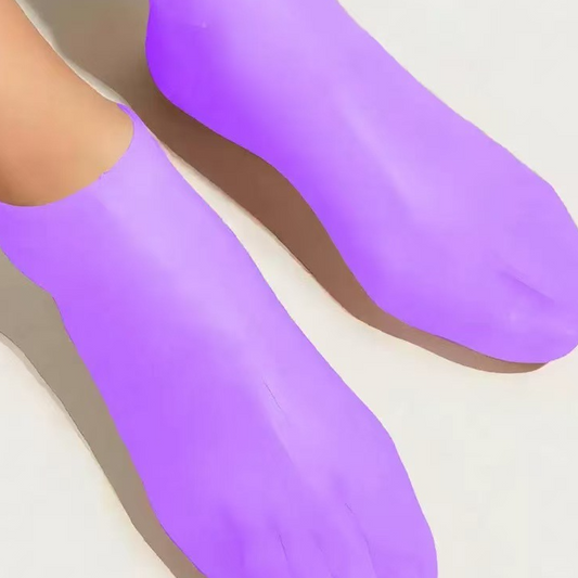 Silicone Moisturizing Heel Socks – Reusable Anti-Crack Foot Sleeve