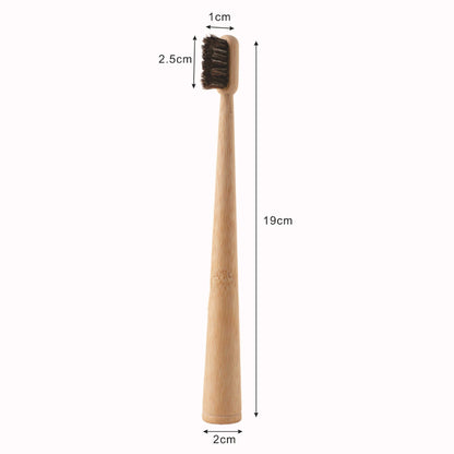 Bamboo Standing Toothbrush – Natural Bristle Eco-Friendly Adult Toothbrush