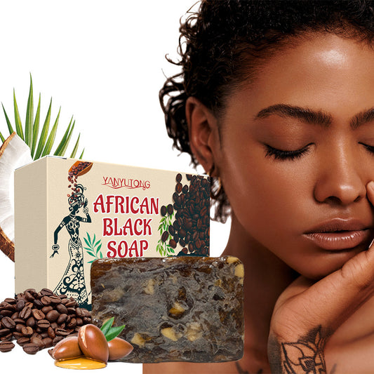 African Black Soap with Shea Oil & Coffee Extract 150g