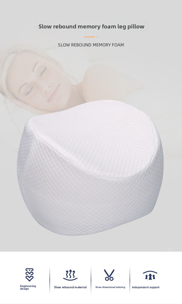 Memory Foam Leg Support Pillow – Ergonomic Side Sleep Cushion (Multiple Shapes & Colors)