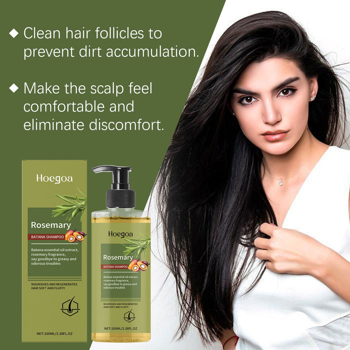 Rosemary Scalp Care Shampoo – Strengthening & Moisturizing Cleanser 100ml
