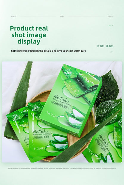 Aloe Vera Hydrating Sheet Mask – After-Sun Soothing & Brightening Mask (25ml)