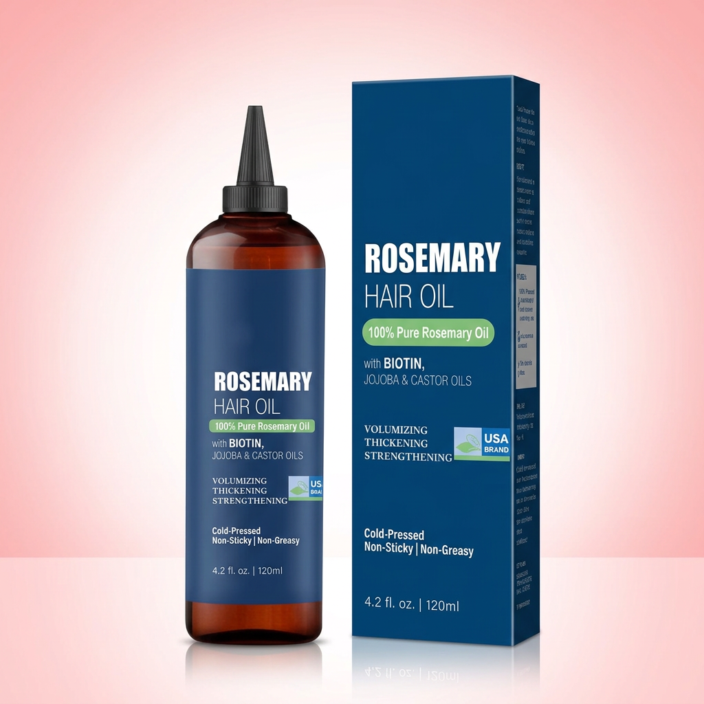 Botanic Hearth Rosemary Hair Oil – Botanical Scalp & Hair Treatment Oil 60ml