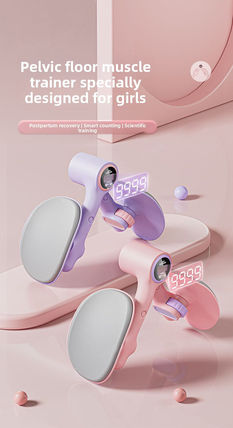 Pelvic Trainer & Leg Clamp – Kegel Exerciser with Digital Counter & 360° Rotatio