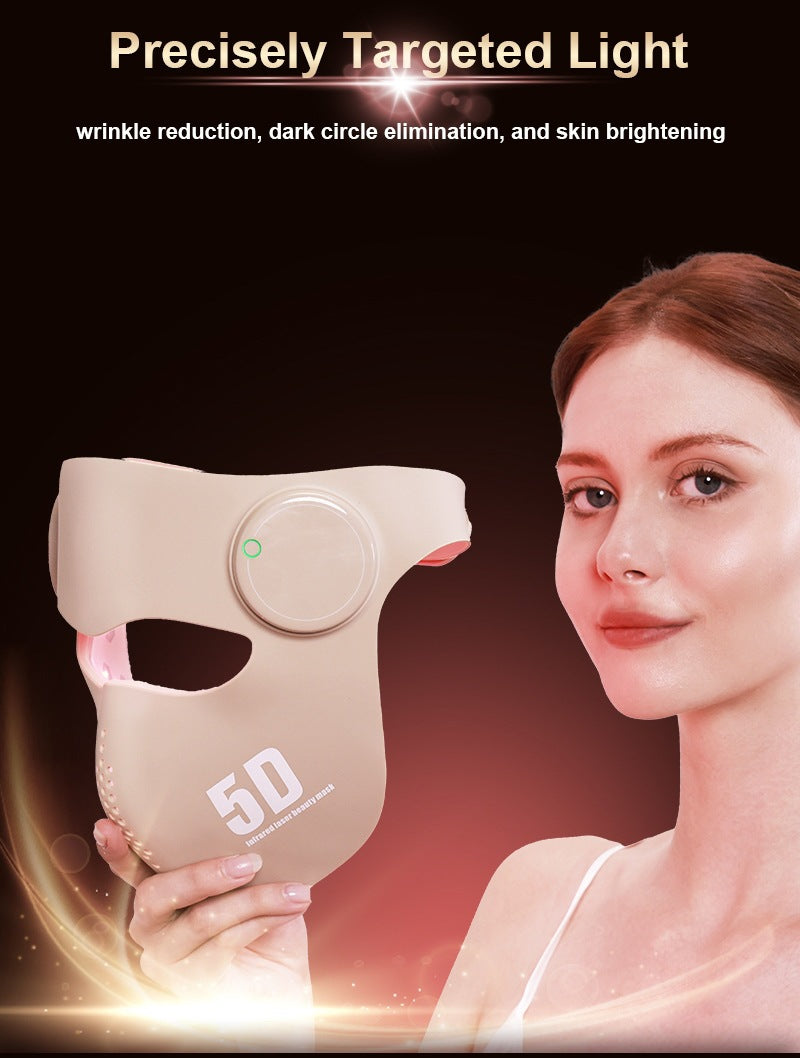 Laser Red & Blue Light Therapy Beauty Mask – LED Face Device