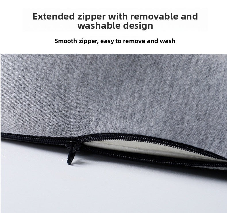 Memory Foam One-Piece Seat Cushion with Backrest – Ergonomic Chair Support (Grey)