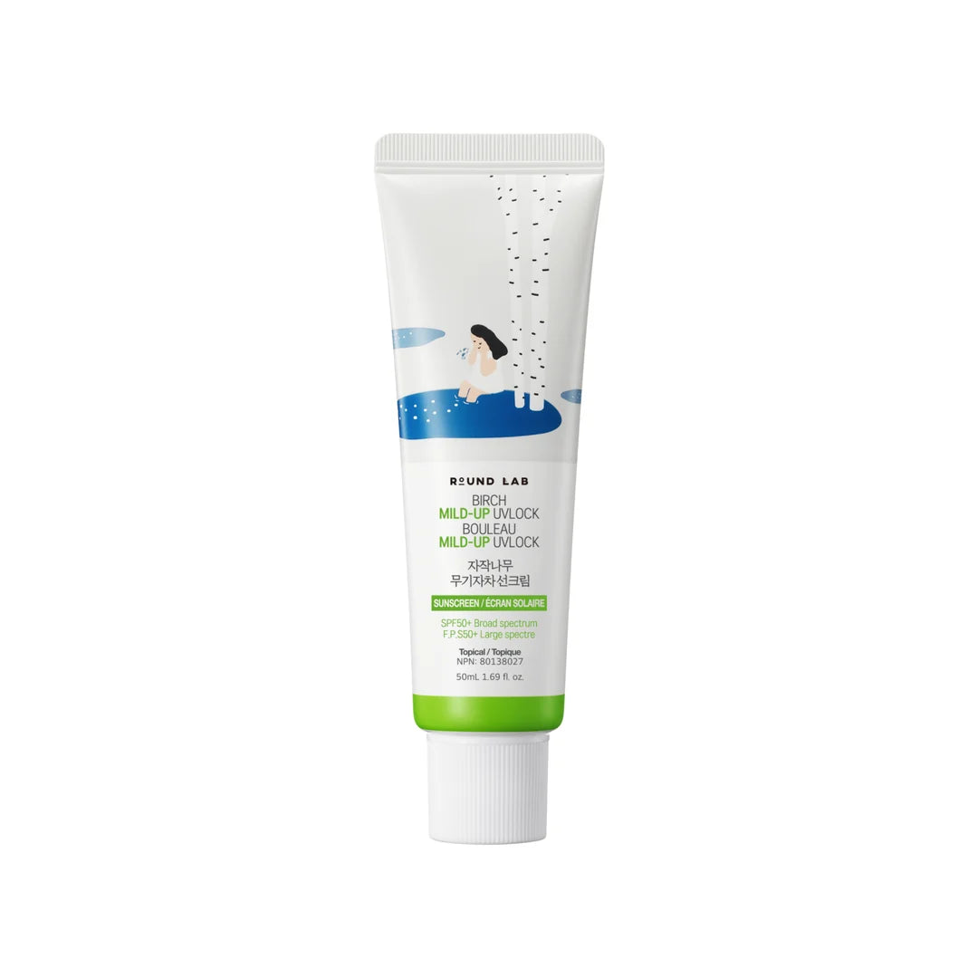 Round Lab Birch Moisturizing Mild-Up Sunscreen 50ml – SPF 50+ PA++++ Mineral Sunscreen