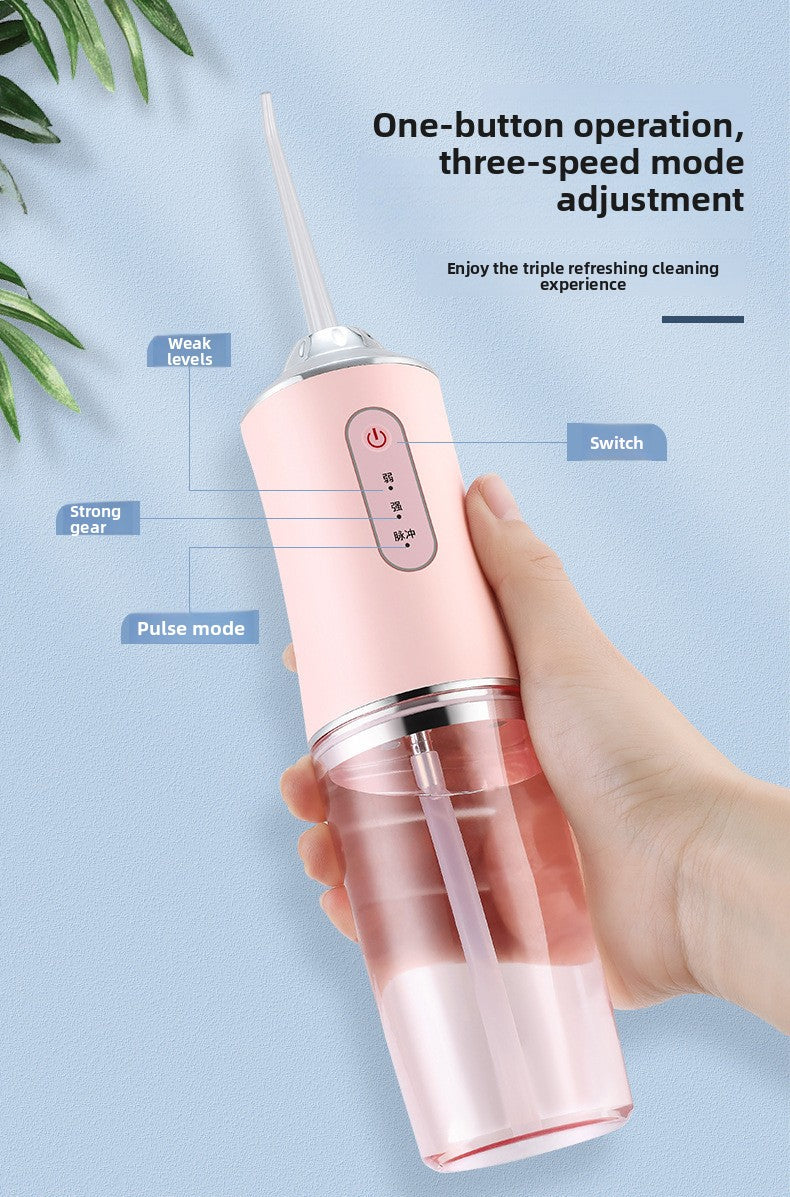 Portable Dental Irrigator – Rechargeable Water Flosser with 3 Modes & Multiple Nozzles