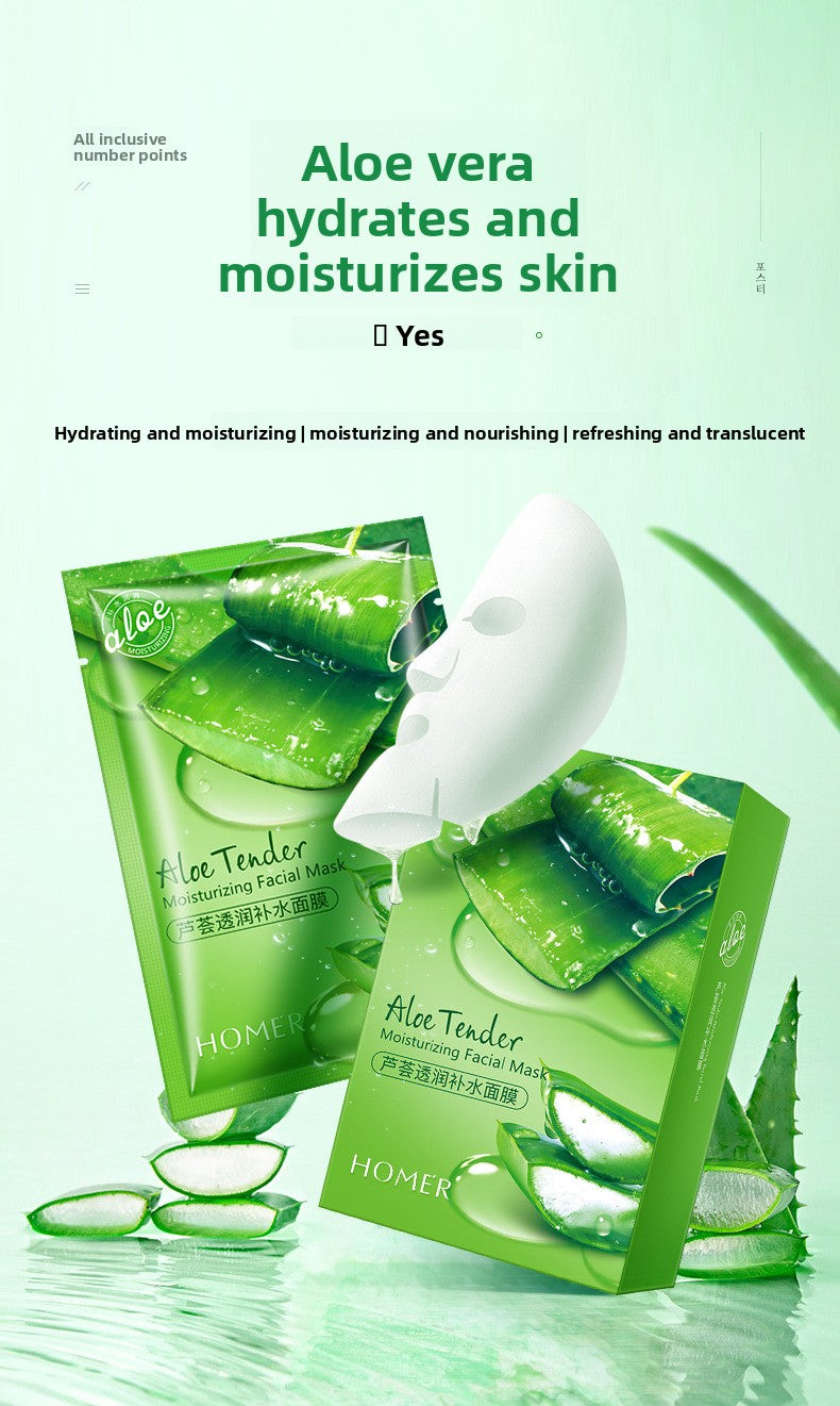 Aloe Vera Hydrating Sheet Mask – After-Sun Soothing & Brightening Mask (25ml)