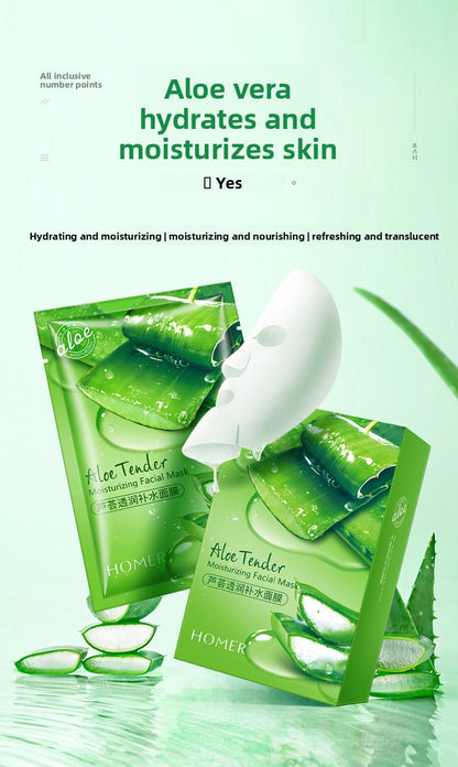 Aloe Vera Hydrating Sheet Mask – After-Sun Soothing & Brightening Mask (25ml)