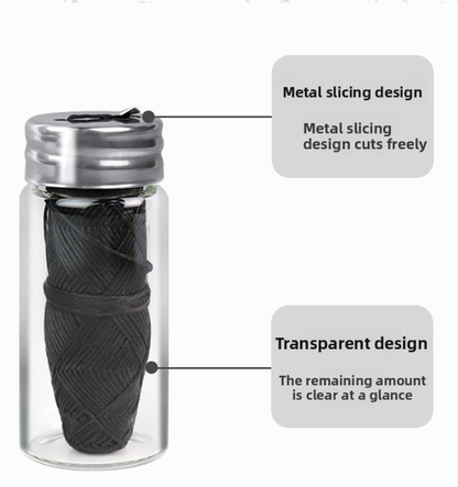 Biodegradable Dental Floss with Stainless Steel Case – Corn & Bamboo Charcoal Options (30m)