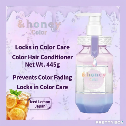 &honey Japanese Honey Shampoo & Treatment – Deep Moist & Color Care (440–445 ml)