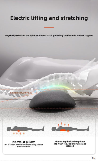 Heated Massage Lumbar Pillow | Back Support Cushion with Heat