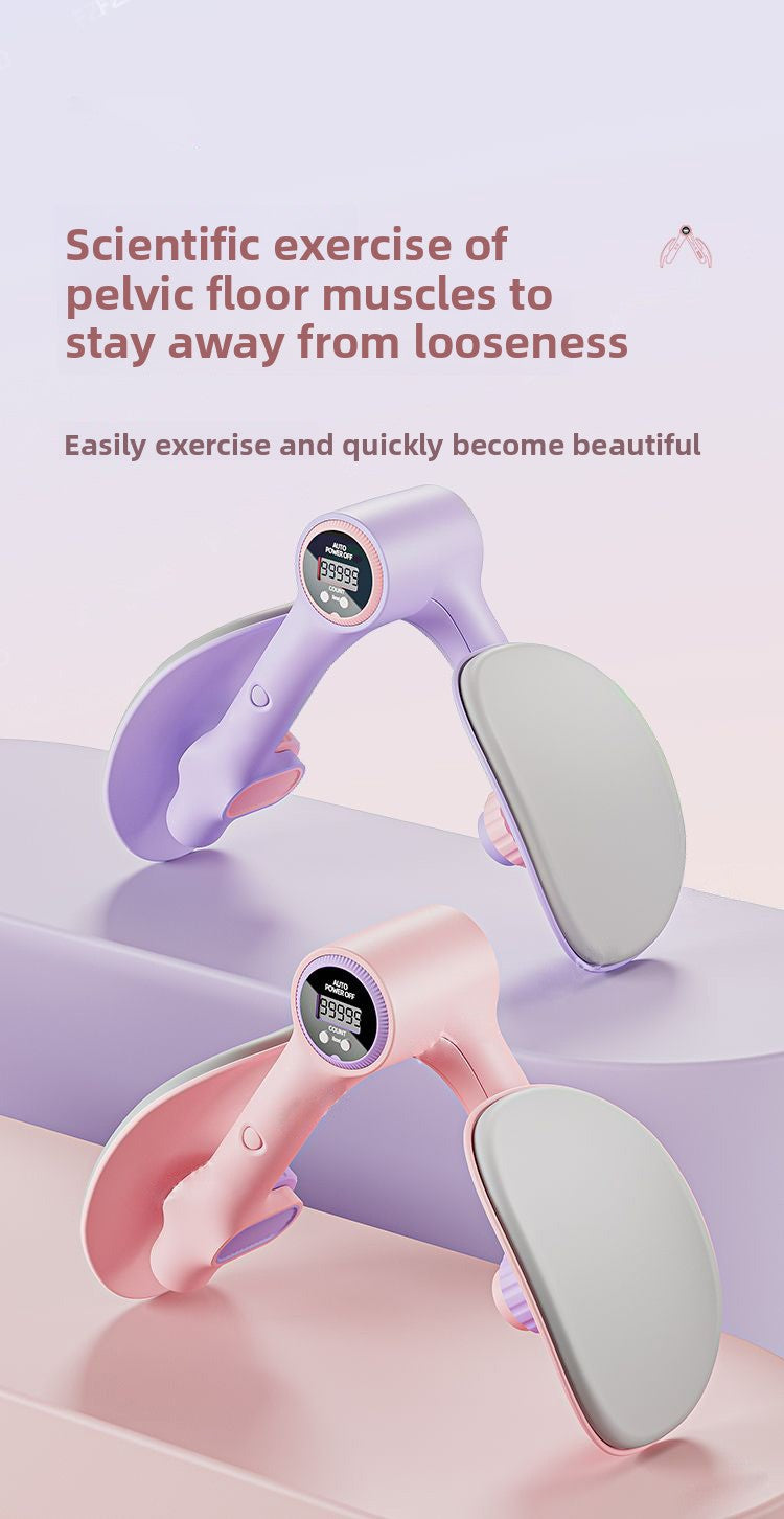 Pelvic Trainer & Leg Clamp – Kegel Exerciser with Digital Counter & 360° Rotatio