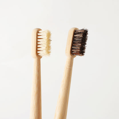Bamboo Standing Toothbrush – Natural Bristle Eco-Friendly Adult Toothbrush