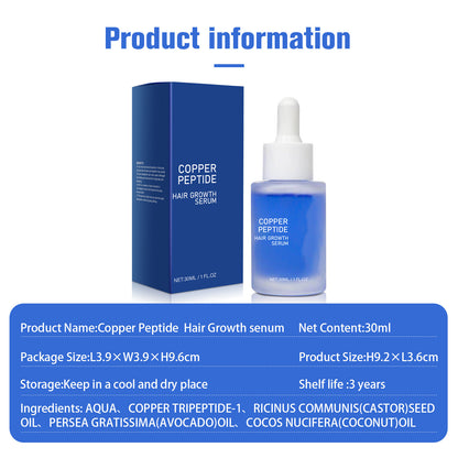 Blue Copper Peptide Hair Essence – Hair Growth & Scalp Care Serum 30ml