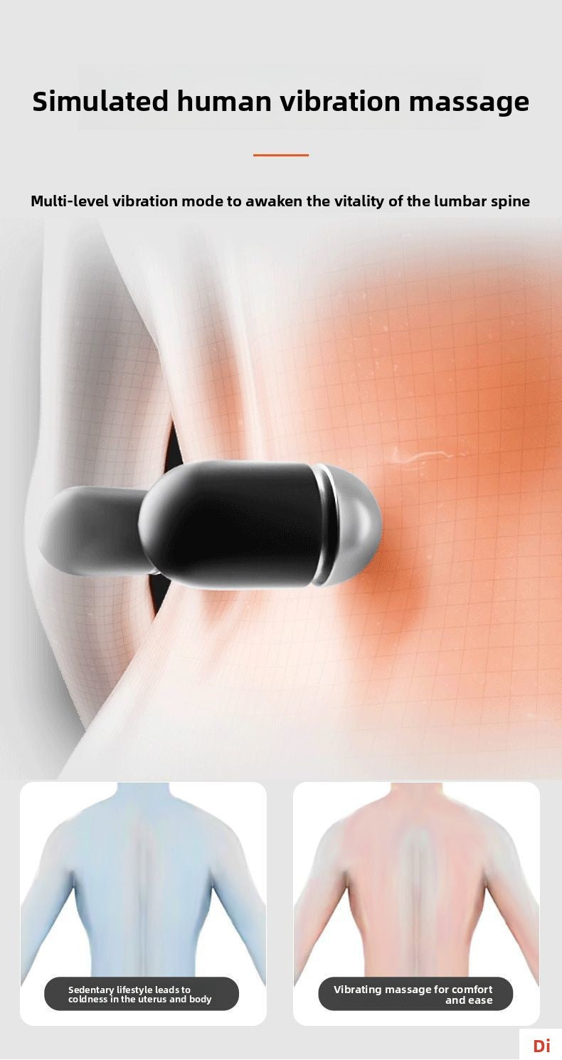 Heated Massage Lumbar Pillow | Back Support Cushion with Heat
