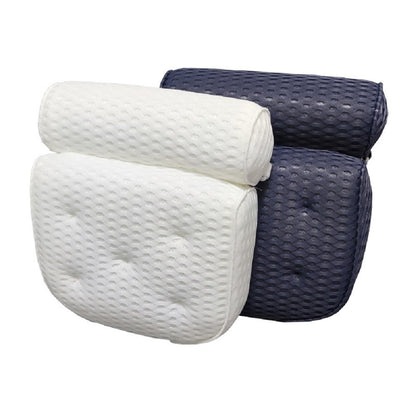 4D Mesh Bathtub Pillow Set (6-pieces) – Quick-Drying Bath Headrest