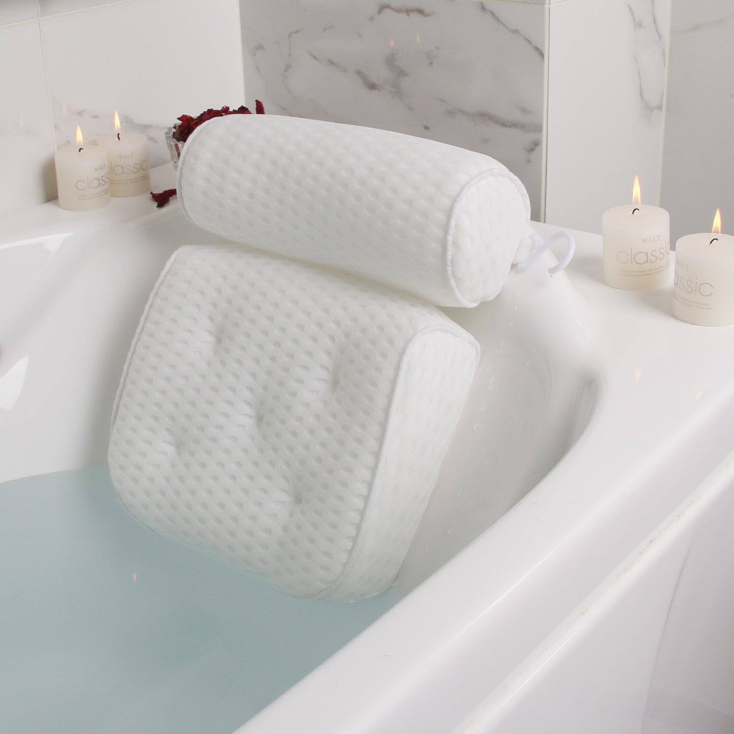 4D Mesh Bathtub Pillow Set (6-pieces) – Quick-Drying Bath Headrest