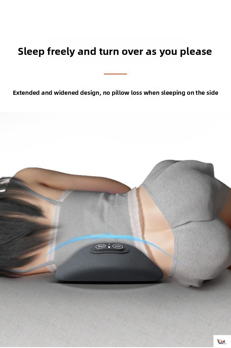 Heated Massage Lumbar Pillow | Back Support Cushion with Heat