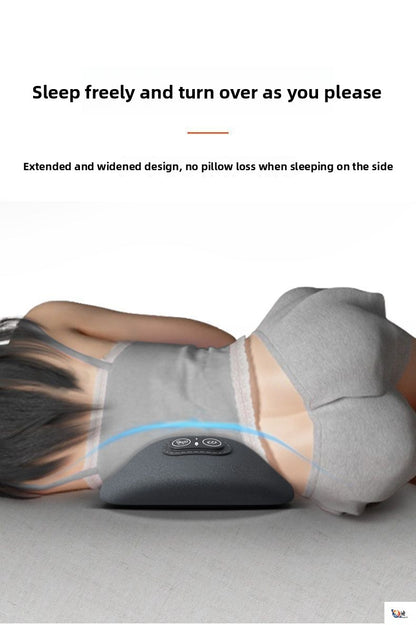 Heated Massage Lumbar Pillow | Back Support Cushion with Heat