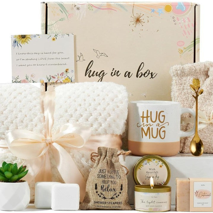 “Not a Day Over Fabulous” Spa & Birthday Gift Box – Candle, Mug, Blanket & Self‑Care Set