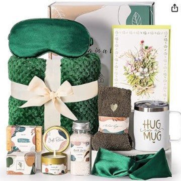 “Not a Day Over Fabulous” Spa & Birthday Gift Box – Candle, Mug, Blanket & Self‑Care Set