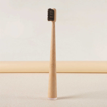 Bamboo Standing Toothbrush – Natural Bristle Eco-Friendly Adult Toothbrush