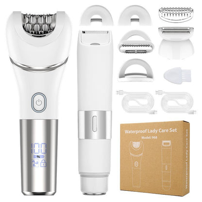 7-in-1 Waterproof Electric Hair Removal Kit – Face, Body & Bikini Trimmer
