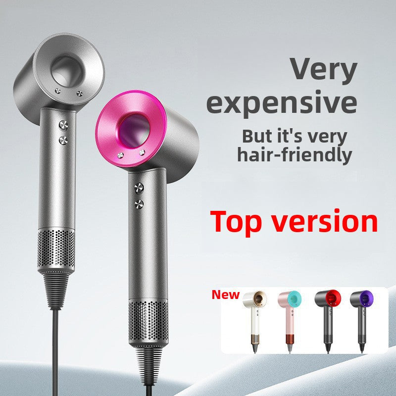 High-Speed Brushless Ionic Hair Dryer – Low-Noise Professional Dryer with Nozzle Attachments