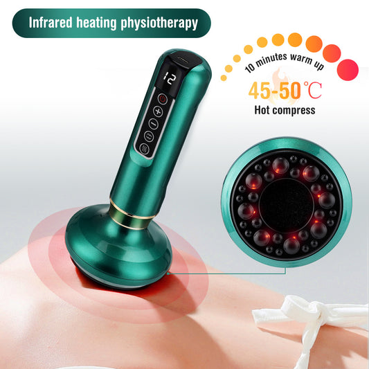Electric Cupping Therapy Set – Heated Massage & Suction Recovery Kit, view 2